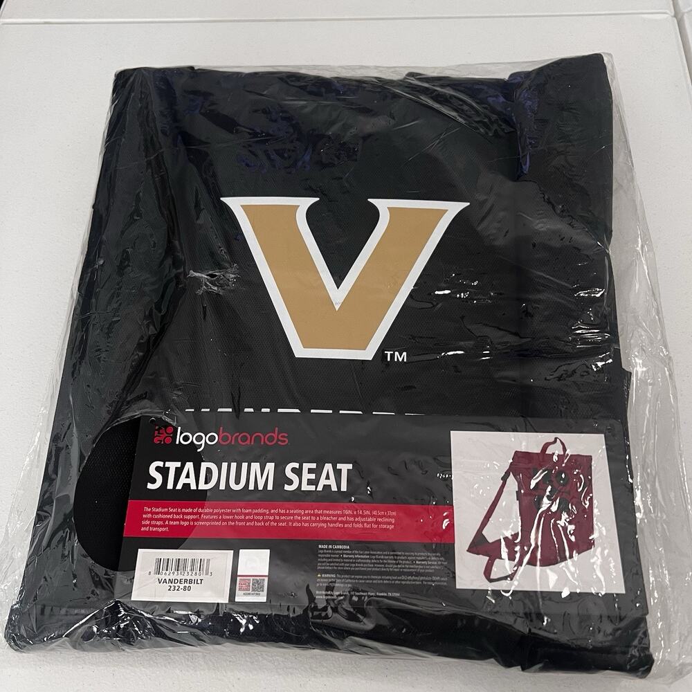 Vanderbilt Commodores Stadium Logo Padded Seat Cushion New With Tag